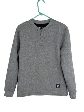 Matix Thermal Shirt Grey with Black Sherpa Lining Henley